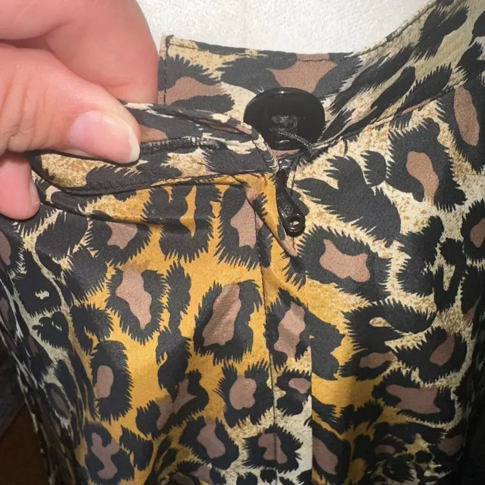 Vintage cheetah print maxi skirt sz 10